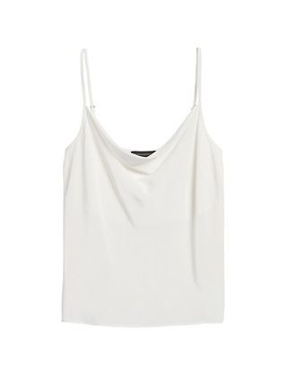 Washable Silk Cowl-Neck Camisole | Banana Republic (US)