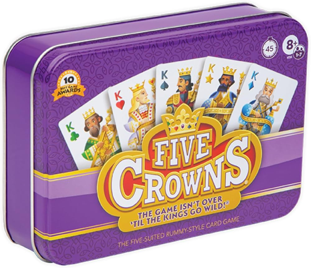 PlayMonster Five Crowns Collectible Tin – Card Game for Kids and Adults, Family Game Night, The... | Amazon (US)