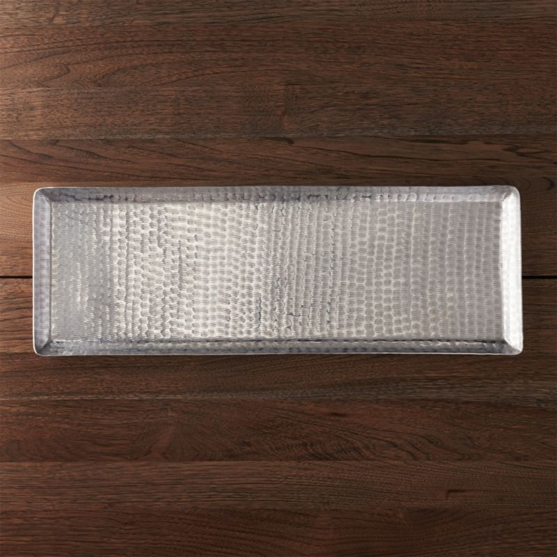 Party Platters: Aluminum Serving Tray + Reviews | Crate and Barrel | Crate & Barrel