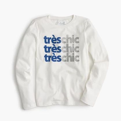 Girls' "très chic" T-shirt | J.Crew US