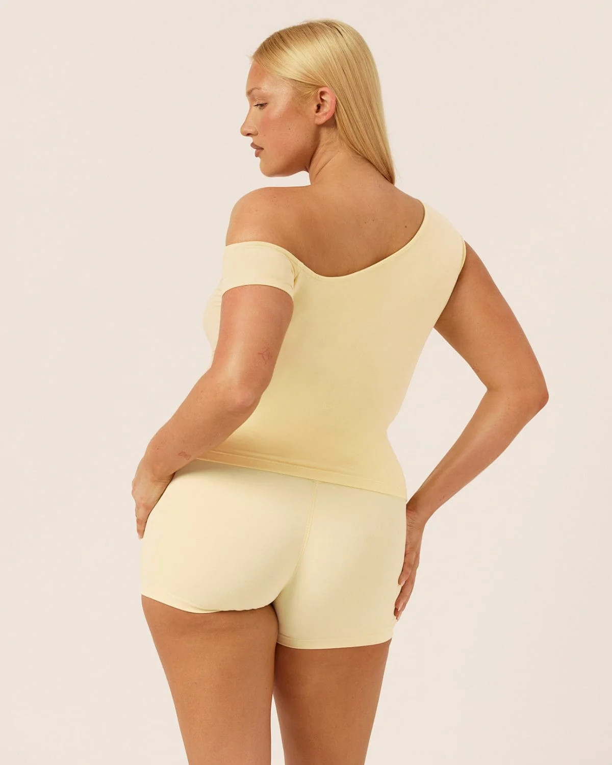 One Shoulder Capped Sleeve Top | Butter | Crop Shop Boutique US