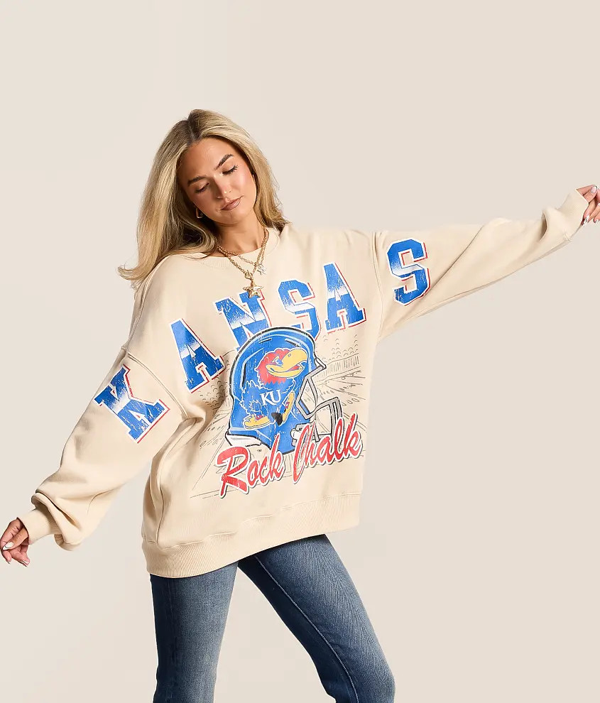 Kansas Jayhawks Oversized Pullover | Buckle