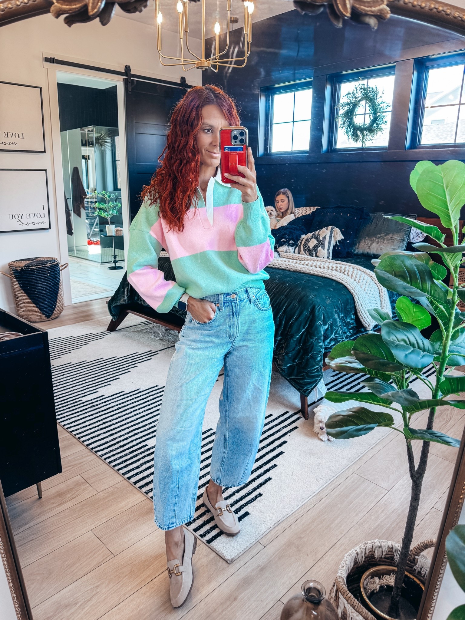 @walmart coming through with the BEST spring releases! This sweater quality js so good, definitely giving jcrew vibes! And these loafers are under $30 and so comfortable,  not stiff at all! My barrell pants are @target and have a baggier fit. Size down if you want them more snug 

#LTKSeasonal #LTKSpringSale #LTKOver40