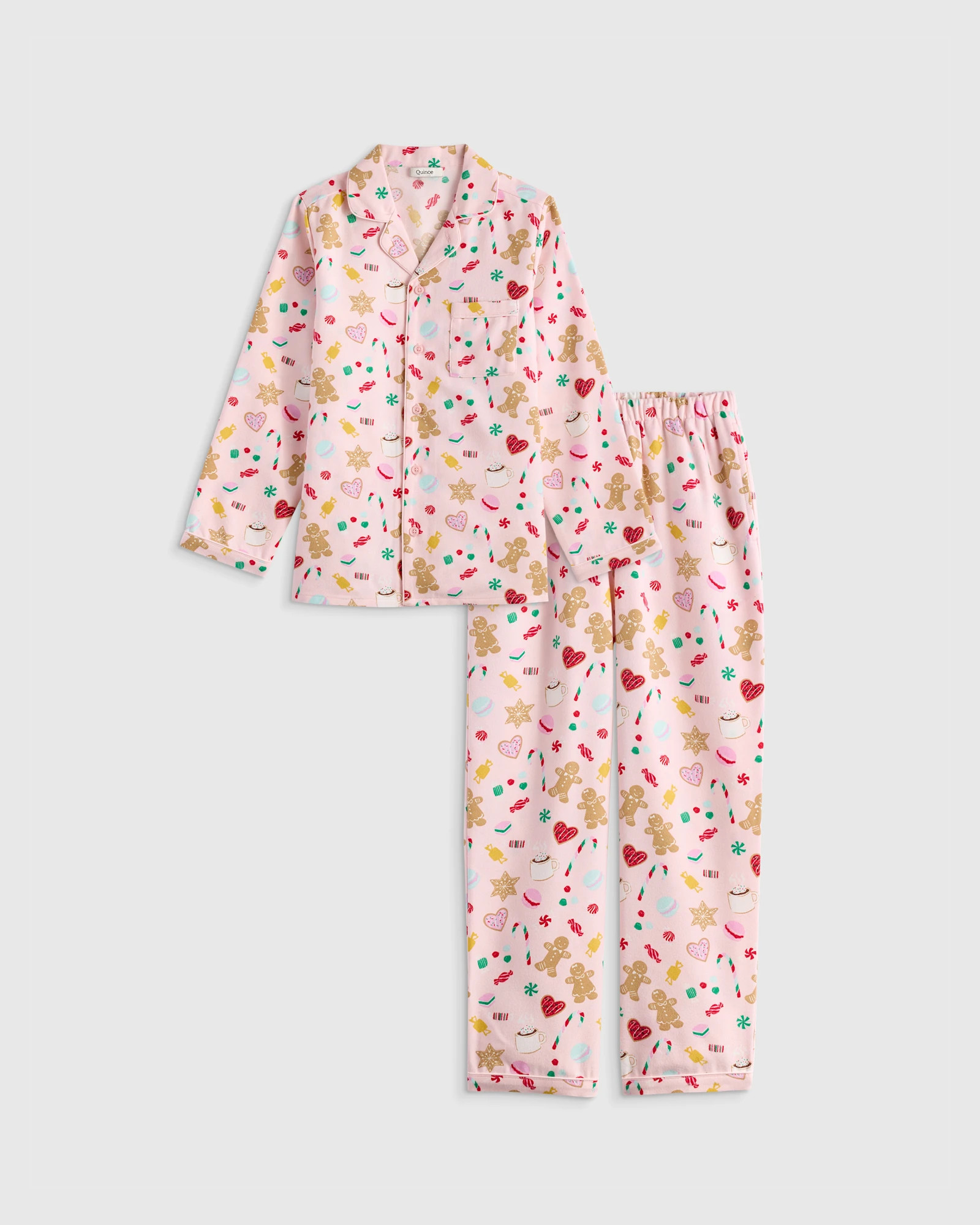 Quince | Holiday Flannel Pajama Set in Holiday Tartan, Size 4T, Recycled Polyester | Quince