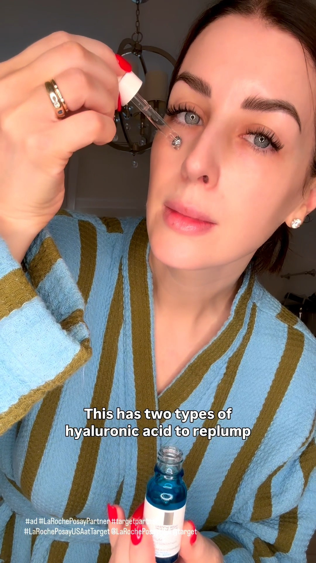 #ad #LaRochePosayPartner — comment SKIN to get these sent to your DMs

Sharing my favorite La Roche-Posay finds from @target — because let's be honest, we are all headed there anyways, so this feels almost too convenient.

This is the part of my routine where I focus on hydration and that lit-from-within glow — the kind that gives you a genuinely youthful look. Four products, each one earning its spot.

Hyalu B5 Serum — lightweight, fast-absorbing, and the first step to twenty-four hours of hydration before anything else goes on.

Mela B3 Double Dose — my pick for age and sun spots, stubborn dark spots, and loss of firmness. It promotes surface cell turnover and delivers twenty-four hour hydration, clinically shown to fade the look of age spots by thirty percent.

Hyalu B5 Eye Serum — two types of hyaluronic acid to re-plump the look of wrinkles and correct dark circles, with a built-in massage roller for an instant cooling effect.

Hyalu B5 Cream — three types of hyaluronic acid to intensify hydration while restoring and strengthening the skin barrier. I take this down my neck and décolleté, not just my face.

Recommended by over 100,000 dermatologists worldwide — and all from Target.

#targetpartner #LaRochePosayUSAatTarget @LaRochePosayUSA
@shop.ltk #liketkit 
 

 