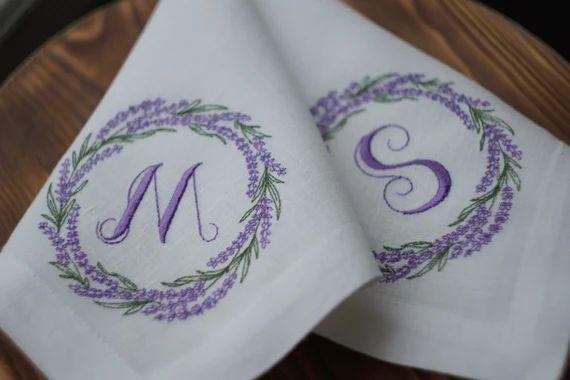 Monogrammed napkins personalized napkins dinner napkins | Etsy | Etsy (US)