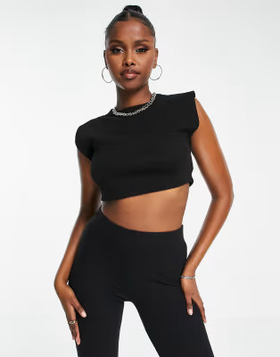 Trendyol squared crop top in black | ASOS (Global)