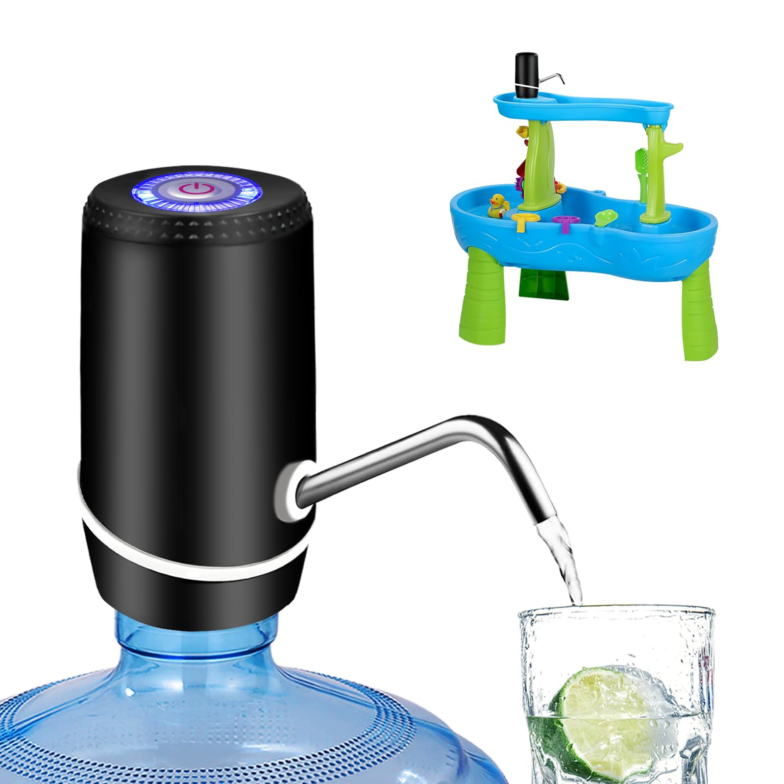 Water Dispenser for 5 Gallon Bottle, Electric Water Pump for 5 Gallon Jug with Switch and USB Cha... | Amazon (US)