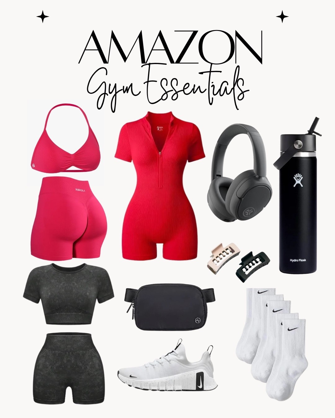 AMAZON GYM ESSENTIALS 🎧 

#LTKFindsUnder50 #LTKStyleTip #LTKActive