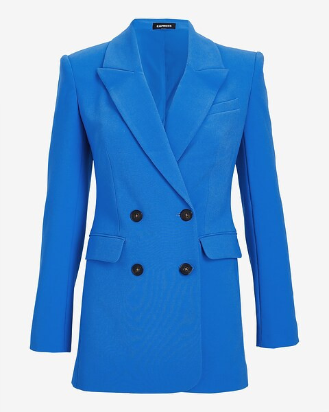 Peak Lapel Double Breasted Hourglass Blazer | Express