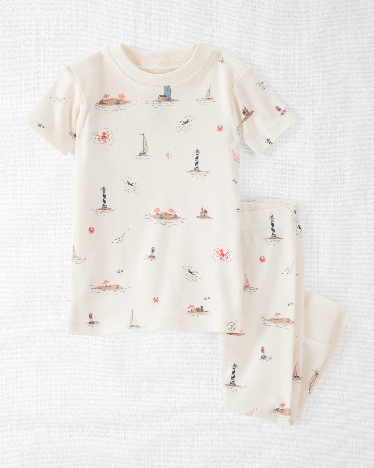 Baby Organic Cotton Pajamas in Coastal Vacation Print - Little Planet | Carter's | Carter's Inc