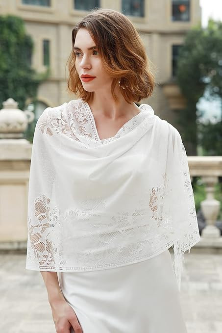 RIIQIICHY Shawls and Wraps for Evening Dresses Scarfs for Women Pashmina Wedding Formal Shawl | Amazon (US)