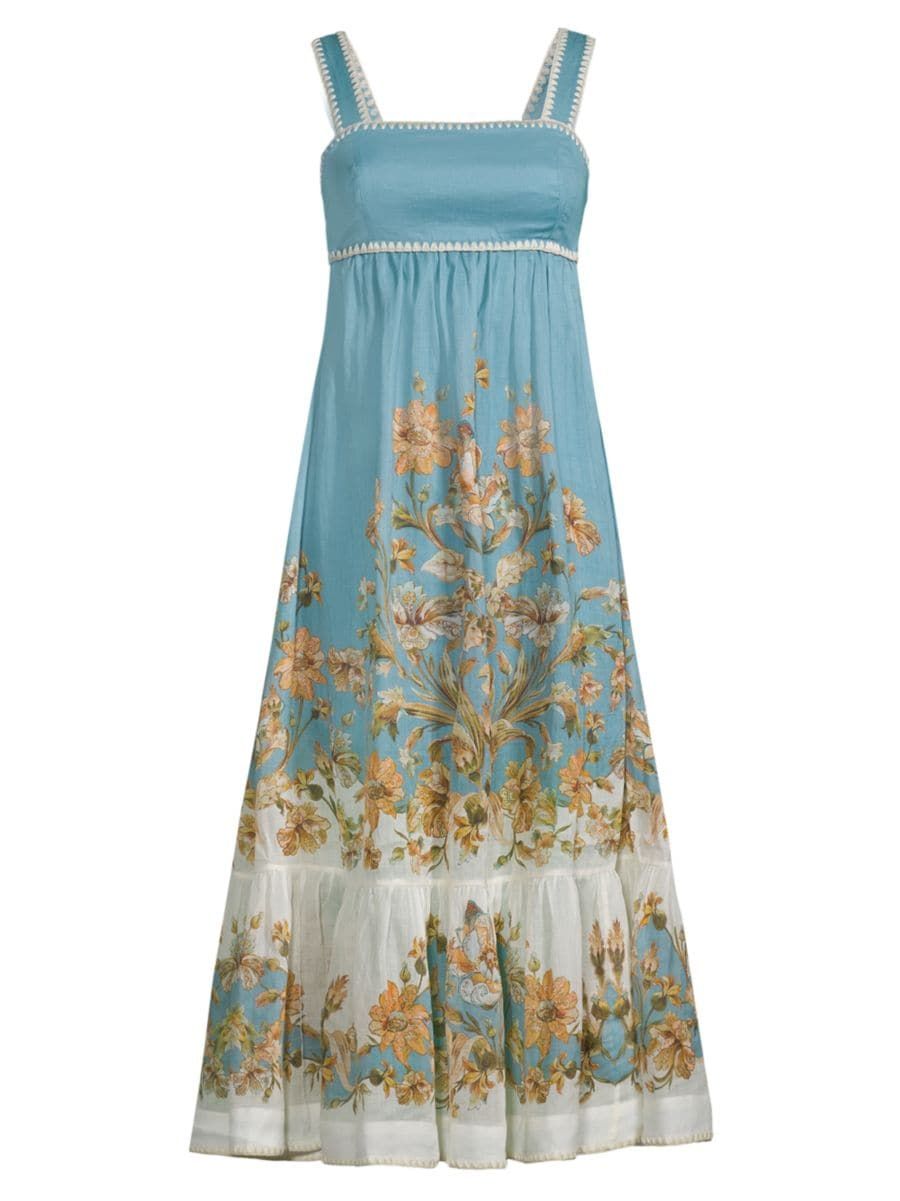 Chintz Floral Tiered Midi-Dress | Saks Fifth Avenue
