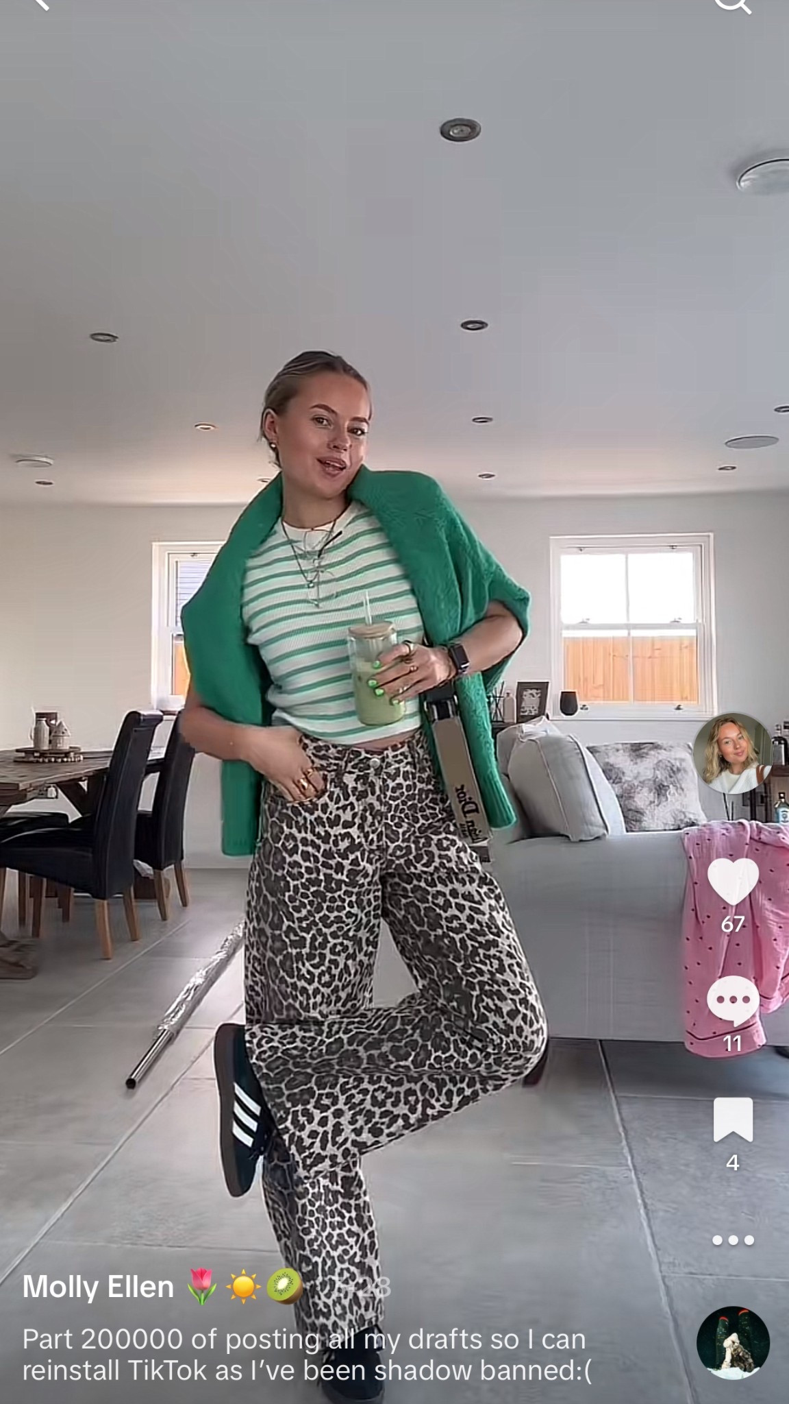 Leopard print jeans xxx