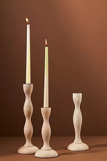 Wavy Taper Candle Holder | Anthropologie (US)