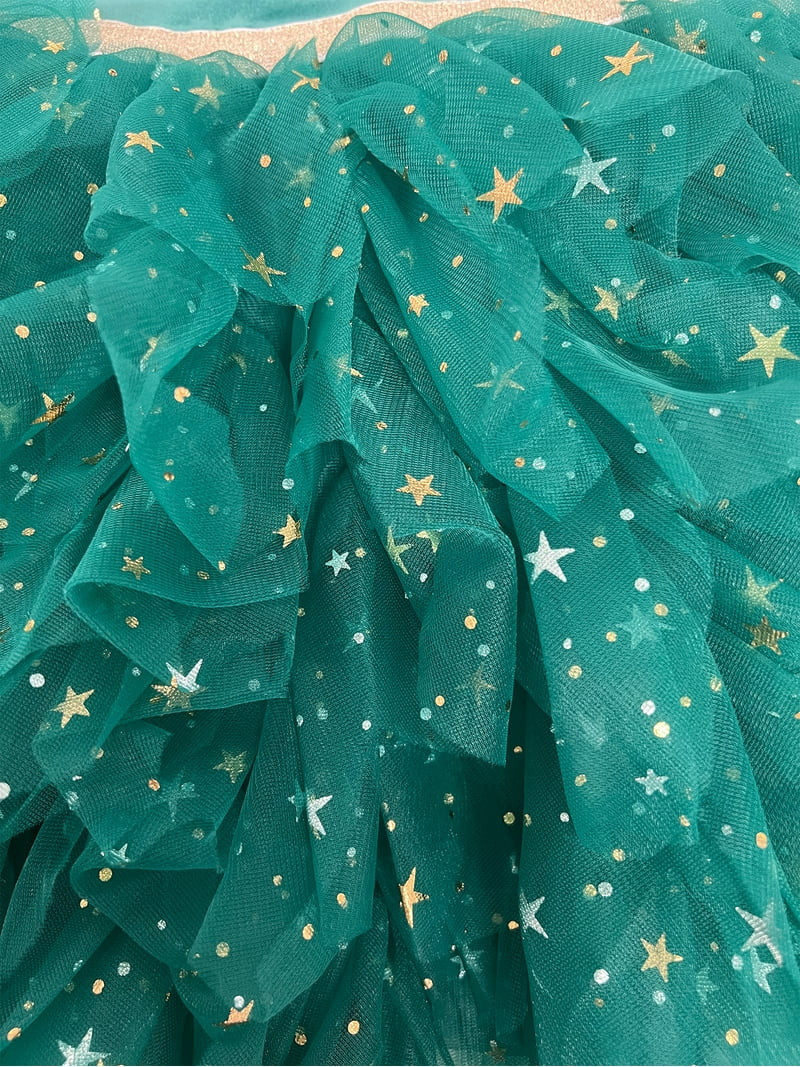 Dreaming of Lucy Toddler Girls Velvet Glitter Tutu Dress with Long Sleeves, Sizes 12M- 5T | Walmart (US)