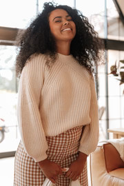 London Knit Sweater - Beige | Petal & Pup (US)
