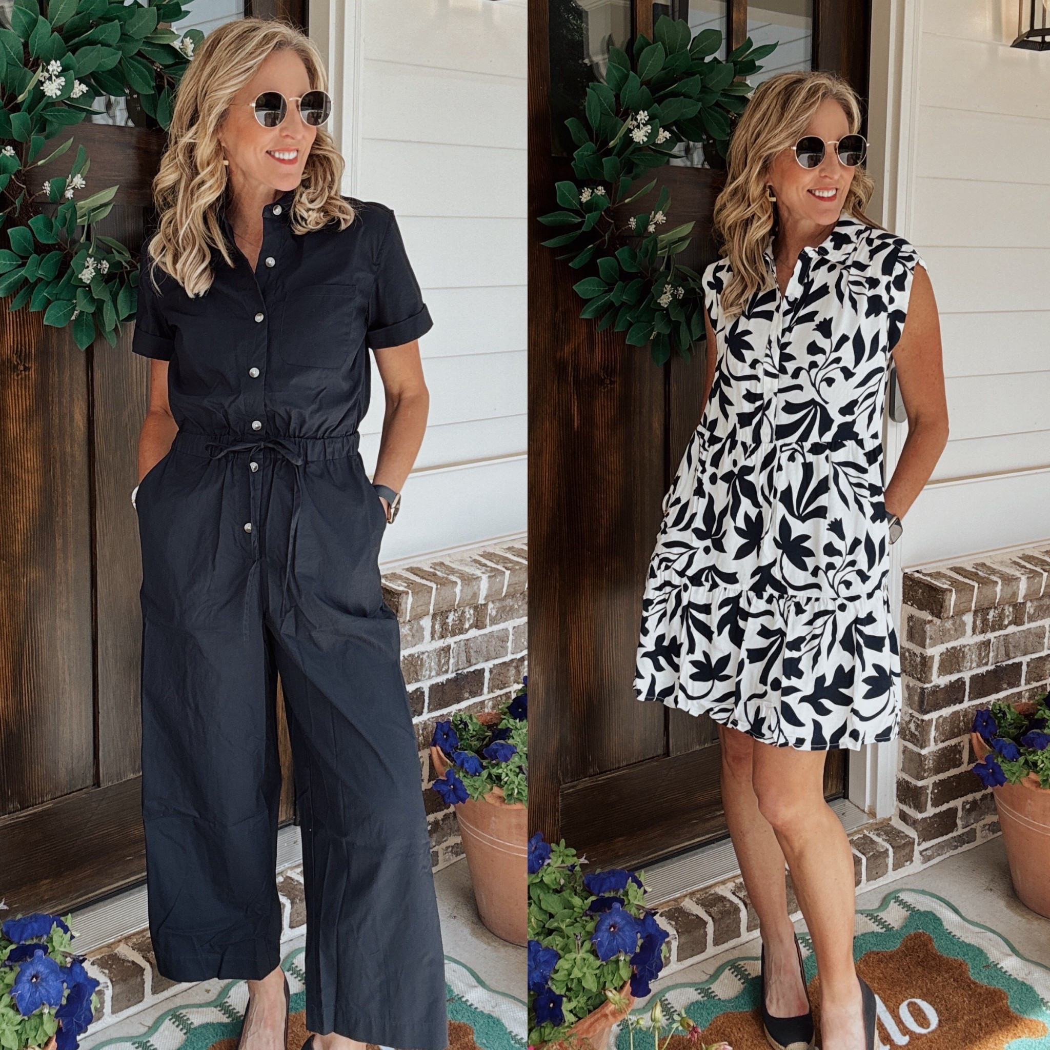 Walmart Chic: Brunch or Boardroom?
Like and Comment -NAVY to get these Under $30 never looked so good  outfits! 

Two navy looks. Both under $35. And YES ma’am—both from Walmart. Whether you’re clocking in, brunching out, or sneaking off for date night, these pieces do it all. The Time & True dress is playful and polished, and the Free Assembly jumpsuit? Effortless cool with pockets to prove it.

Style them up with wedges or keep it casual with sneakers—either way, you’re winning.

Both are size XS and linked for you!

Tell me below—are you team jumpsuit or team tiered dress? Comment “NAVY” and I’ll DM you the links!

Walmart fashion finds, affordable workwear, stylish moms outfit, under $30 dresses, jumpsuit outfit ideas, navy summer looks, time and true Walmart, preassembly Walmart, everyday mom style, Walmart outfits 2025

#WalmartFashion #AffordableStyle #MomStyle #BrunchOutfit #DateNightLooks #WorkwearInspo #Over40Style #TimeAndTrue #PreassemblyStyle #WalmartFinds #BudgetFriendlyFashion #StyleUnder40 #WeekendStyle #WalmartChic #MidsizeStyle #SummerStyle2025 #RealMomStyle #OutfitIdeas #NavyStyle #EverydayFashion 



#LTKStyleTip #LTKFindsUnder50 #LTKOver40