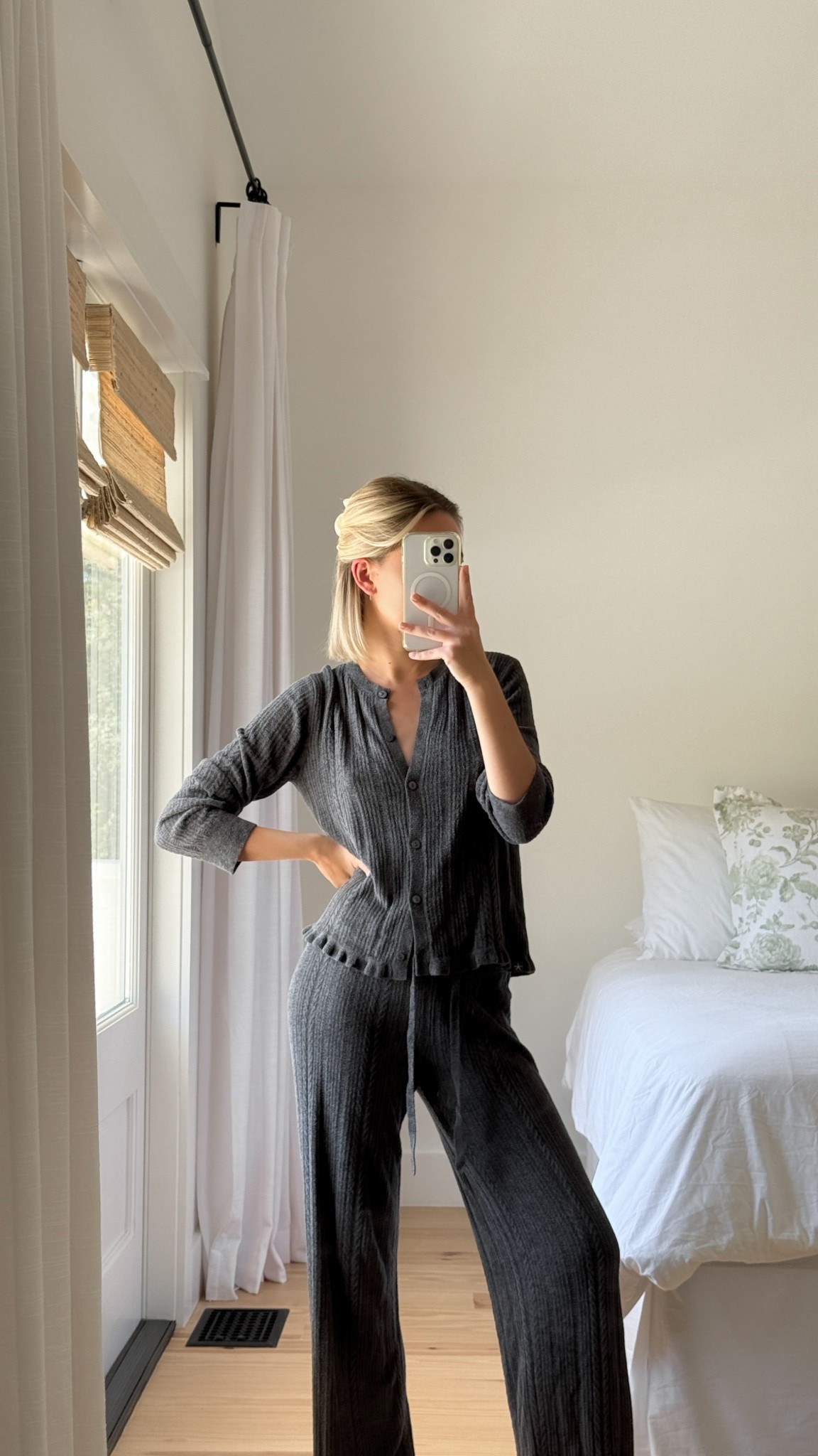 the softest lounge set ☁️ wearing a size S in top & XS in bottoms! 

#LTKSeasonal #LTKStyleTip #LTKHome