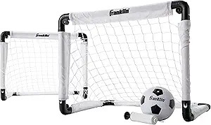 Franklin Sports Kids Mini Soccer Goal Set - Backyard/Indoor Mini Net and Ball with Pump - 22" x 1... | Amazon (US)