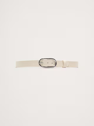 Leather Oval Buckle Belt | Banana Republic (US)