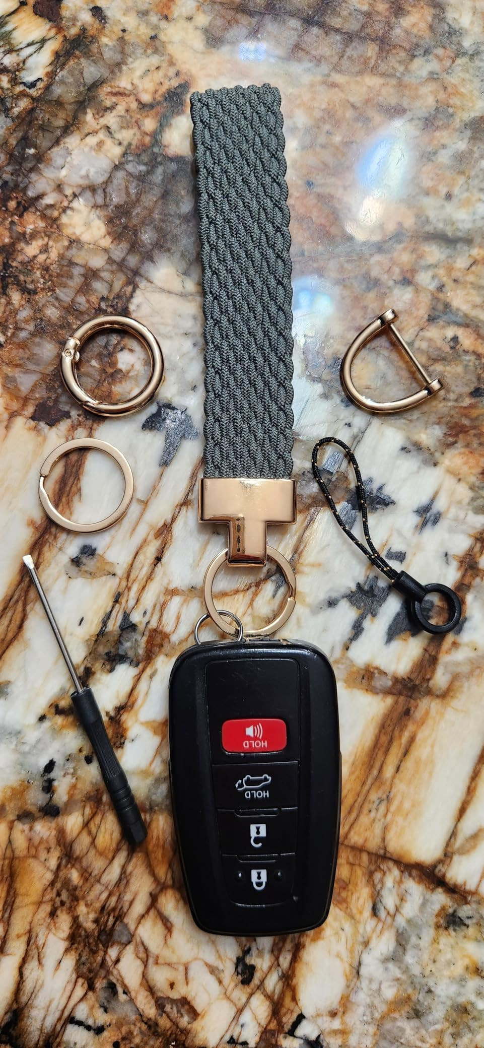 Keychain Wristlet, Stretchy Key Chain for Women Men, Wrist Lanyard for Car Keys, Cute Wristlet Strap | Amazon (US)