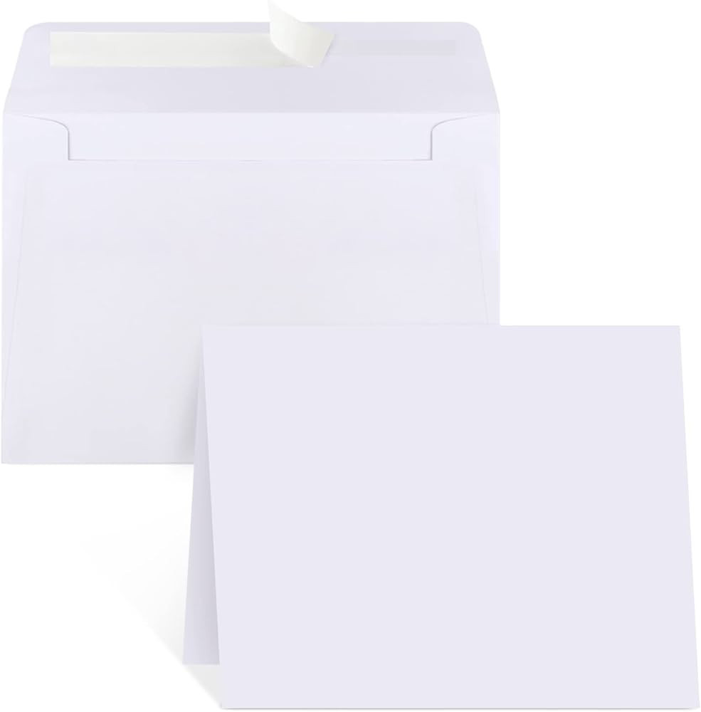Joyberg Blank Cards and Envelopes 4x6, 30 Pack White Invitation Cardstock with 30 Pack Envelopes,... | Amazon (US)