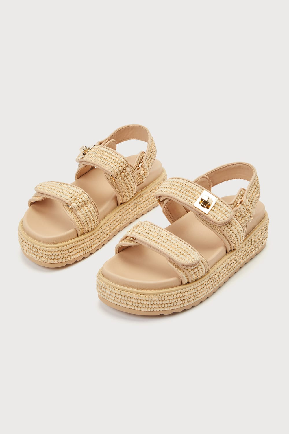 Bigmona Natural Raffia Slingback Flatform Sandals | Lulus