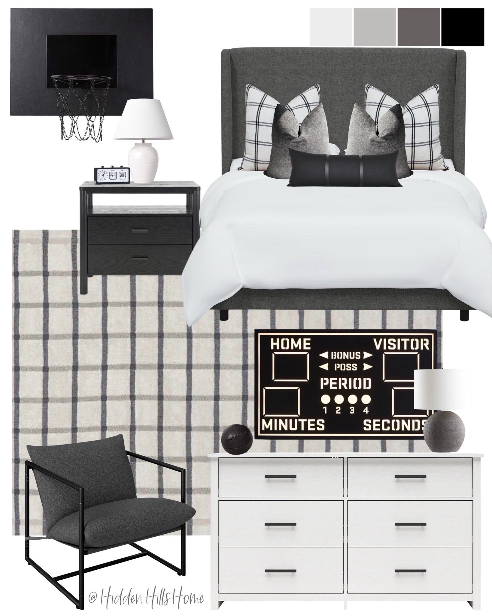 Teen boys basketball bedroom mood board, teen boys room design, modern transitional boys bedroom design #teen 



#LTKKids #LTKSaleAlert #LTKHome