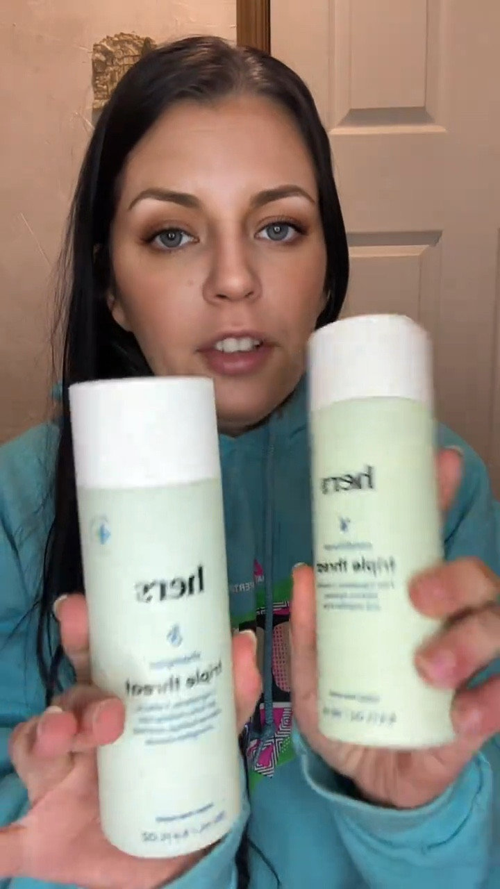 Hers Triple Threat Shampoo and Conditioner Set for Women- Thickening, Moisturizing, Reduces Shedding- Color Safe Hair Loss Shampoo and Conditioner- 2 pack, 6.4oz

#LTKBeauty #LTKgrwm #LTKselfcare