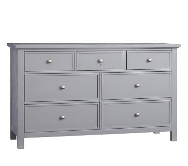 Elliott Extra Wide Dresser, Charcoal | Pottery Barn Kids