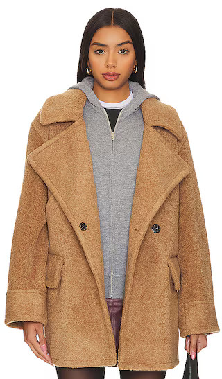 Teddy Car Coat in Camel | Revolve Clothing (Global)