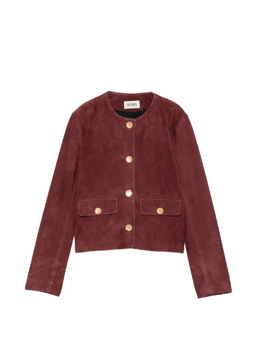 Arma Lorenne goat-suede jacket - Red | Farfetch Global