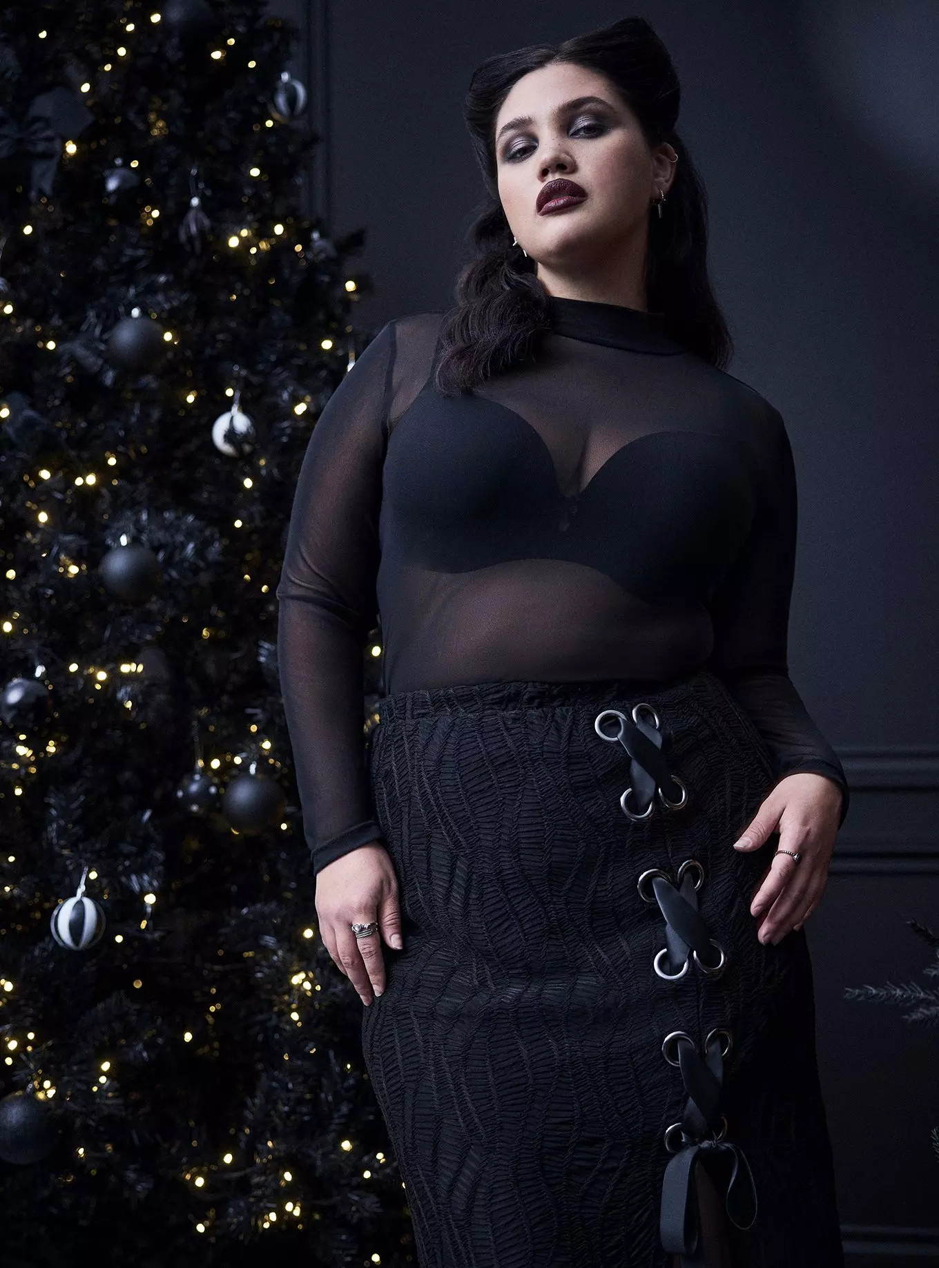Nightfall Lace-Up Maxi Skirt | Torrid (US & Canada)