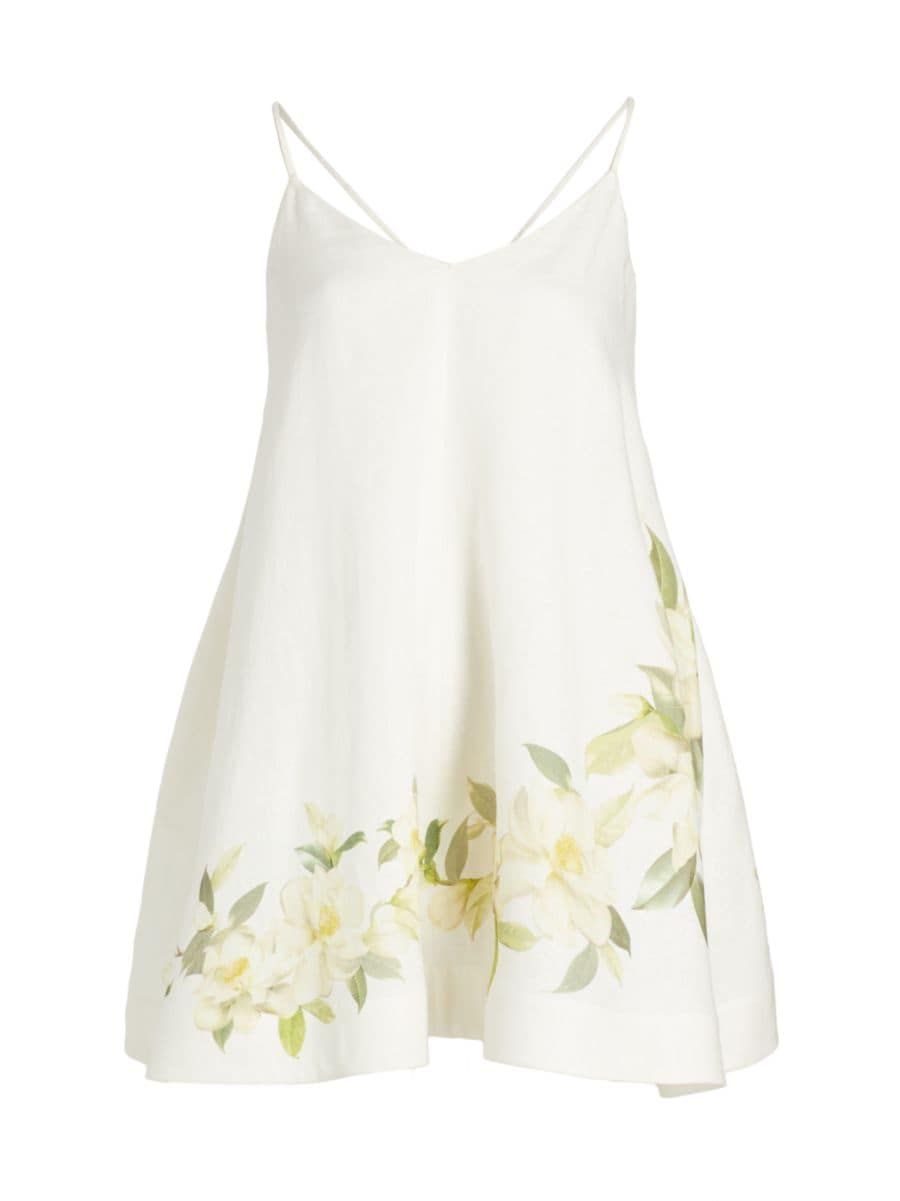 Harmony Linen Swing Minidress | Saks Fifth Avenue