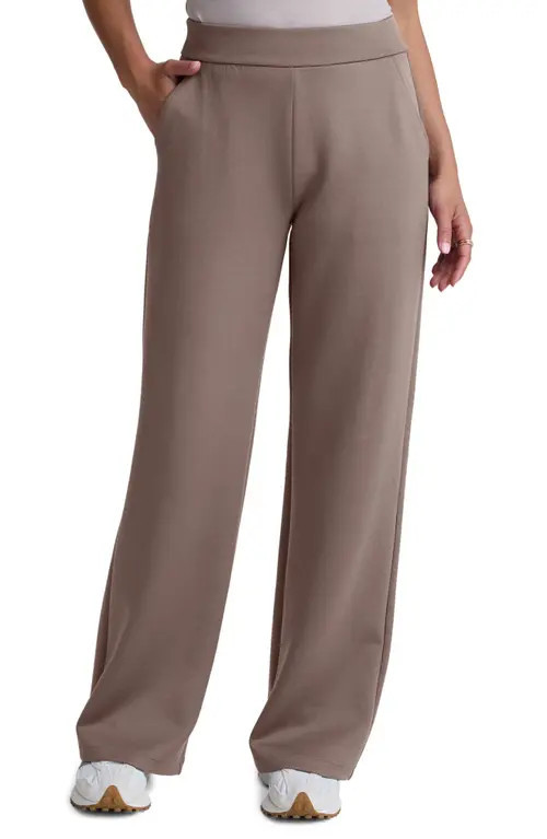 Beyond Yoga In The Flow Wide Leg Sweatpants in Cappuccino at Nordstrom, Size X-Small | Nordstrom