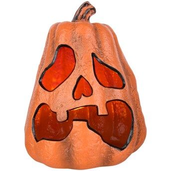 Haunted Living  12-in Lighted Jack-o-lantern Tabletop Decoration | Lowe's