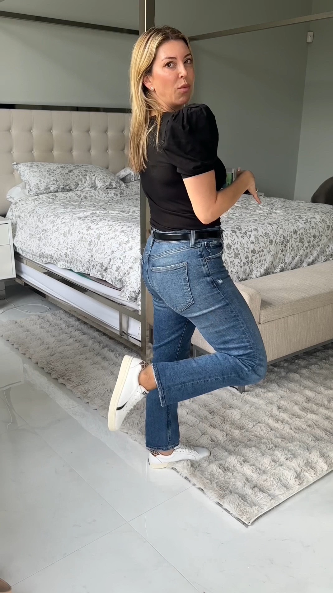 The full OOTD! Size down in these jeans! Shoes size up 1/2 size! #keds #kedspartner  #ltkstyletip #ltkshoecrush #ltkover40  

