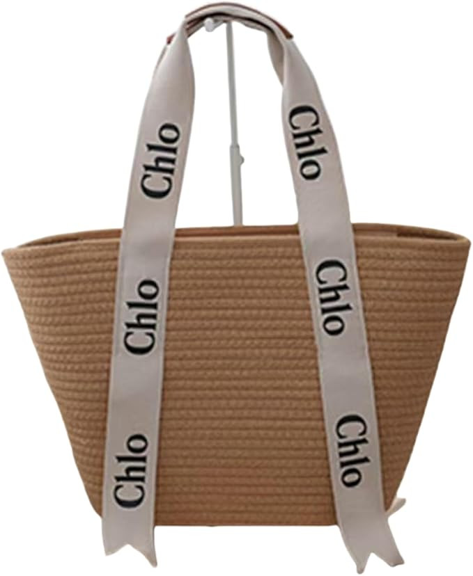 Cross body bag women Simple Large Capacity Student Fashion Summer Style Casual Woven Handbag Silv... | Amazon (US)