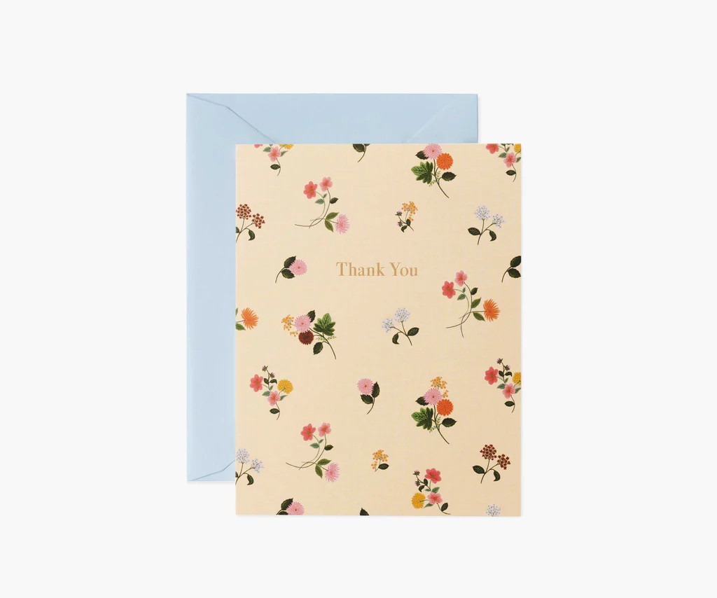 Ditsy Dahlia Thank You Card

  $6.50

  
    
  

  

    
  

    
       {"averageRating":"0","... | Rifle Paper Co.