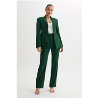 Greer Hourglass Suiting Blazer - Forest Green | MESHKI US