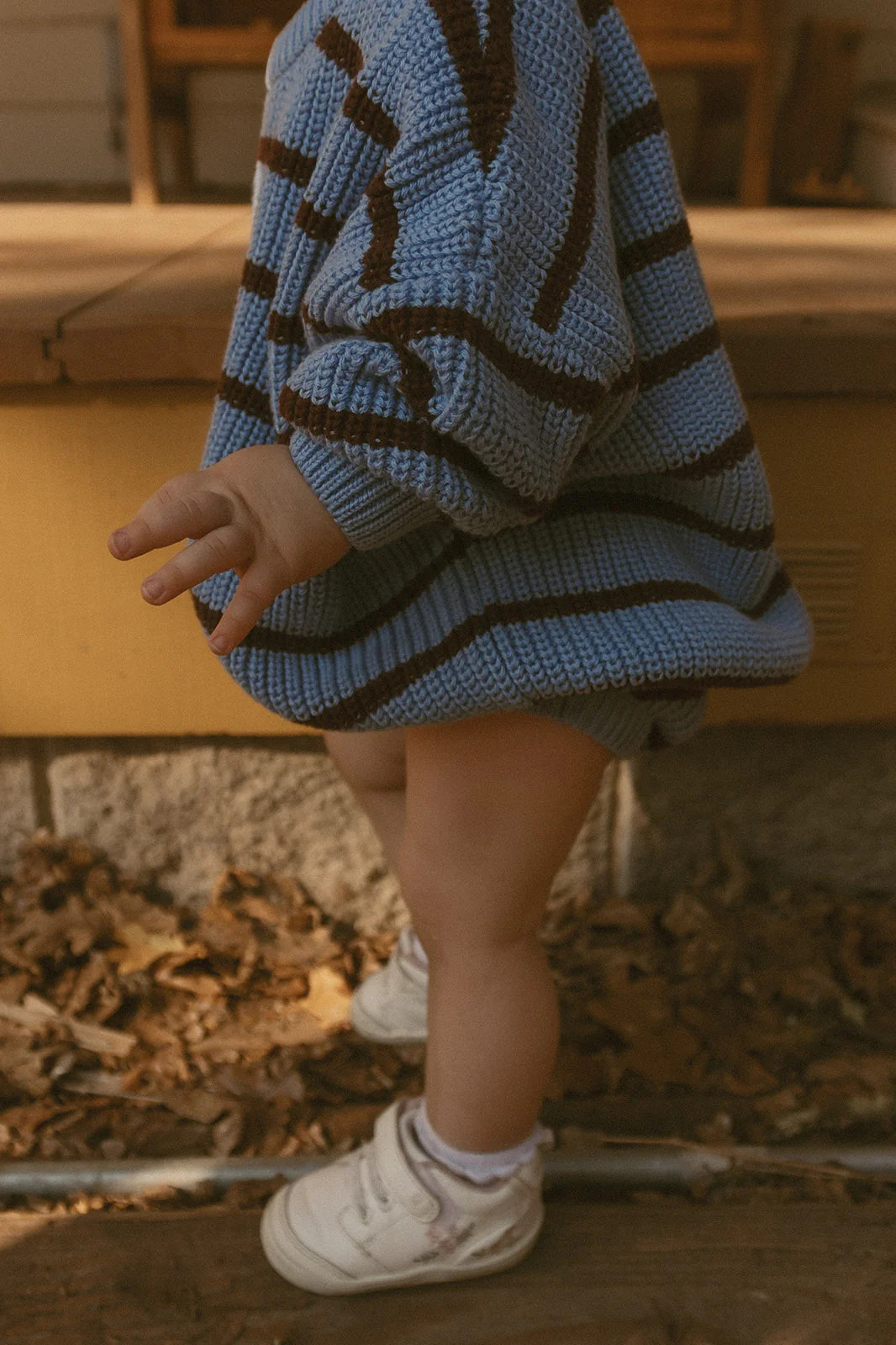 Jesse Set in Bitter Chocolate Stripe | Winnie and Crew