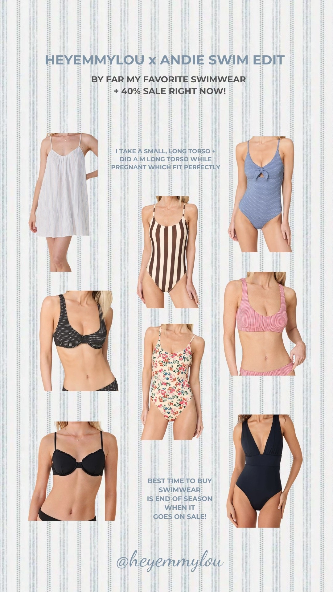 Best one pieces + favorite swimwear on sale!! I take a small, long torso!

Also wore medium, long torso throughout my entire pregnancy and it fit perfectly!

#swimwear #pregnancyswimwear #longtorso #tallgirl

#LTKSeasonal #LTKSaleAlert #LTKTall