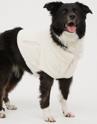 OFFLEASH By Aerie Pet Sherpa Quarter ZIp | American Eagle Outfitters (US & CA)