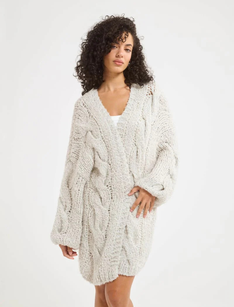 Aspen Cardigan | White Smoke | Rumored