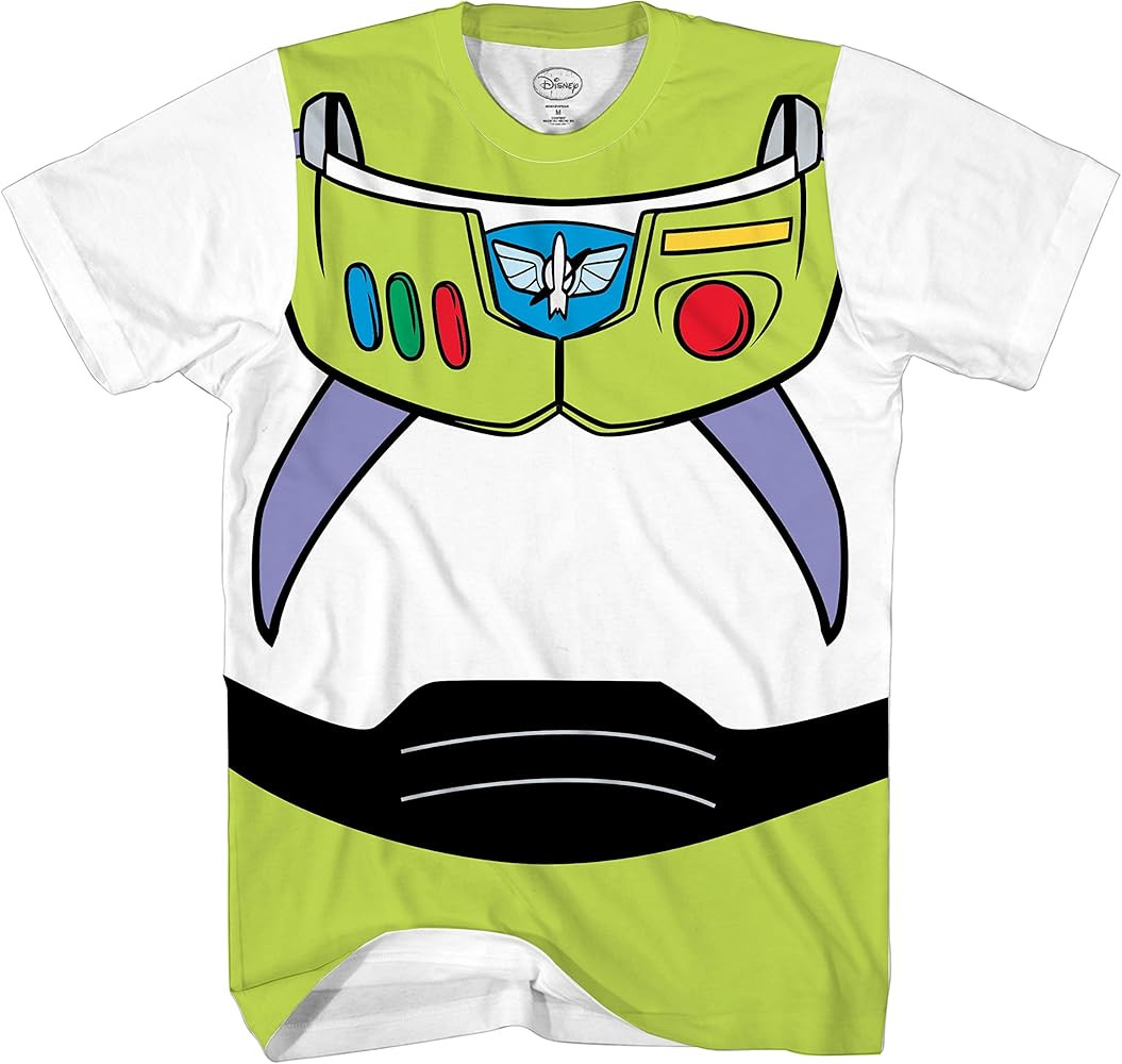 Toy Story Buzz Lightyear Astronaut Costume Adult T-Shirt | Amazon (US)