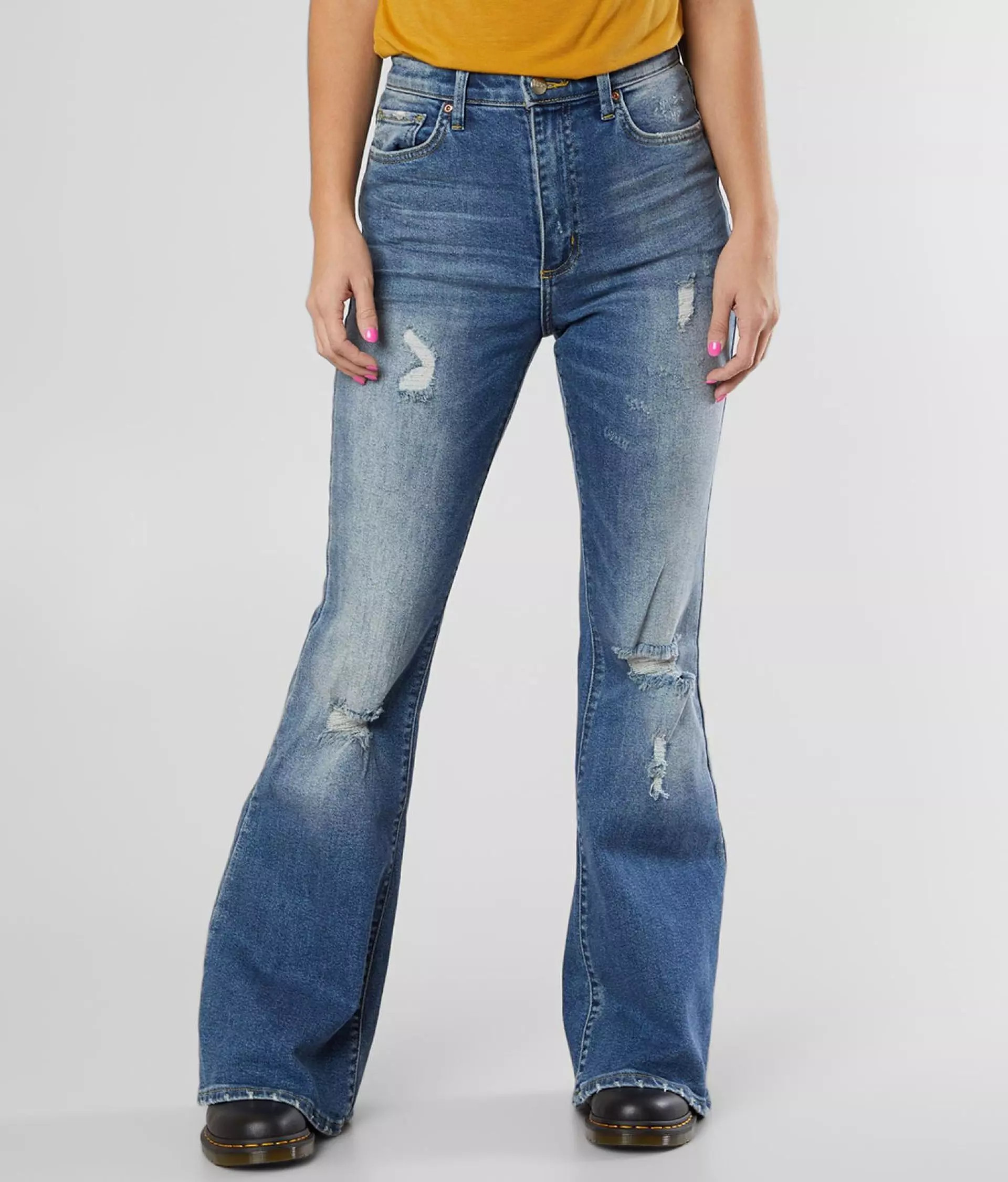 High Rise Flare Stretch Jean | Buckle