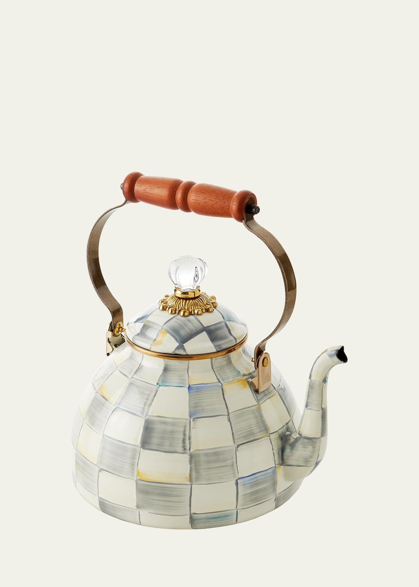 Sterling Check Tea Kettle, 3qt. | Bergdorf Goodman