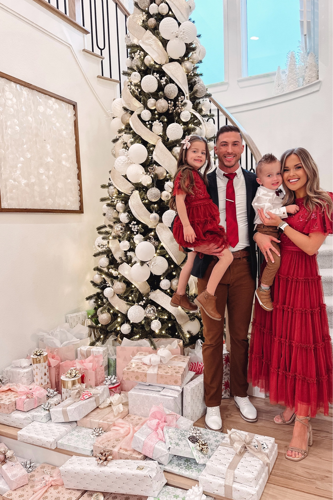 Last years Christmas dresses 😍 we love matching for photos + service 🥹

#LTKHome #LTKHoliday