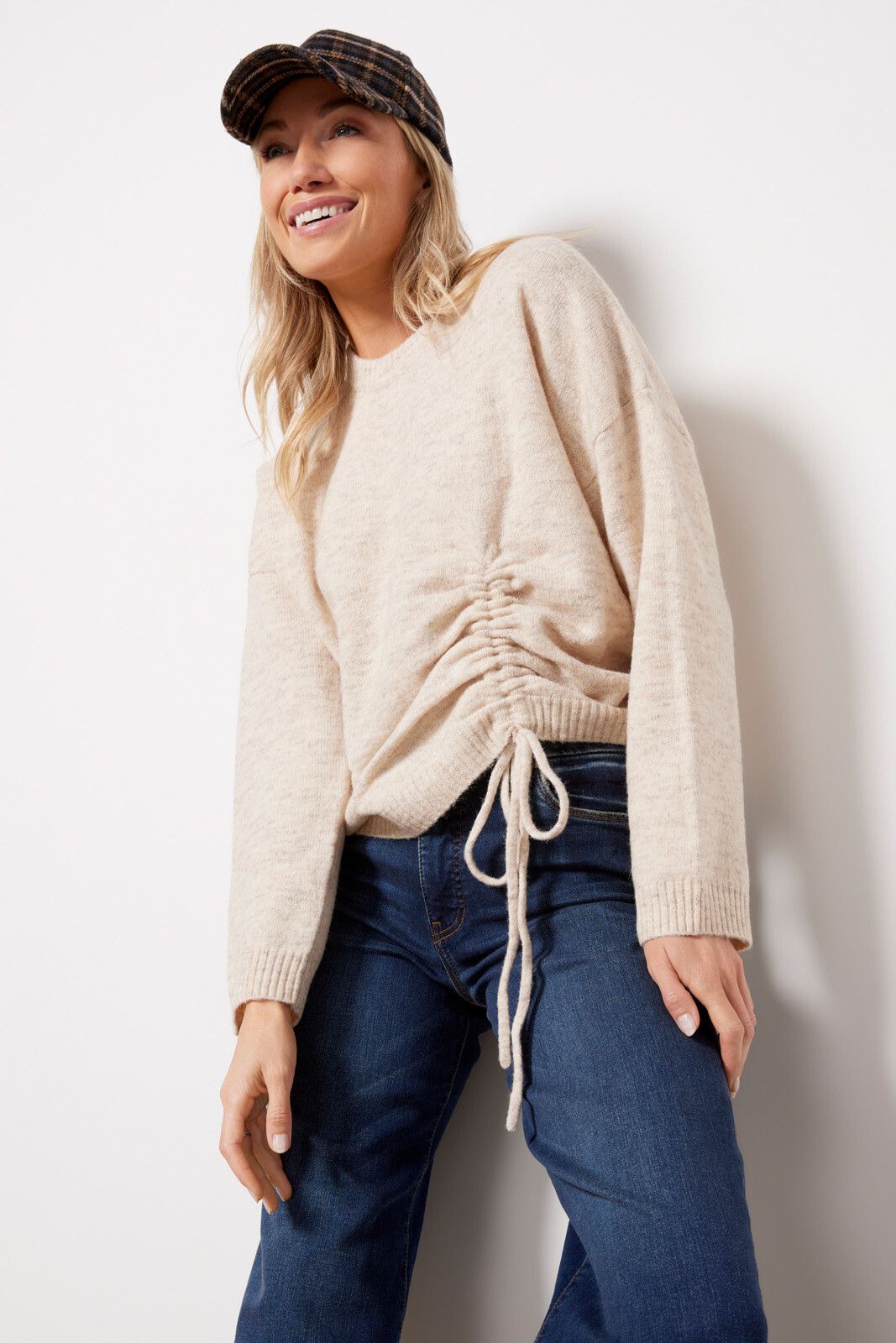 Kezia Ruched Pullover | EVEREVE